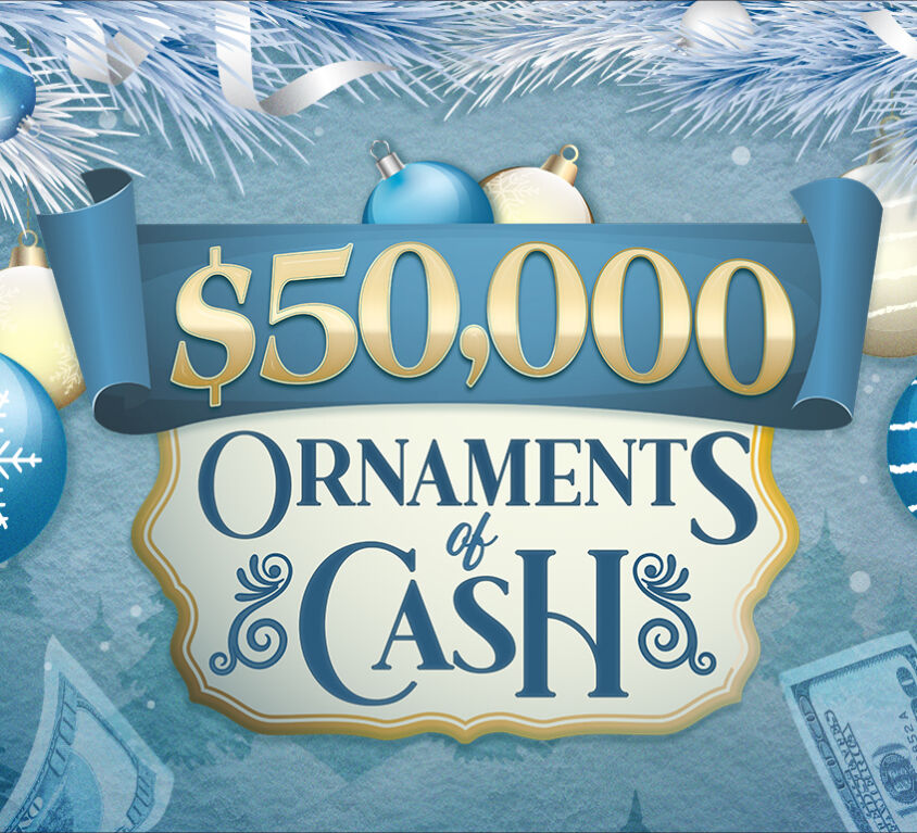 $50,000 Ornaments of Cash